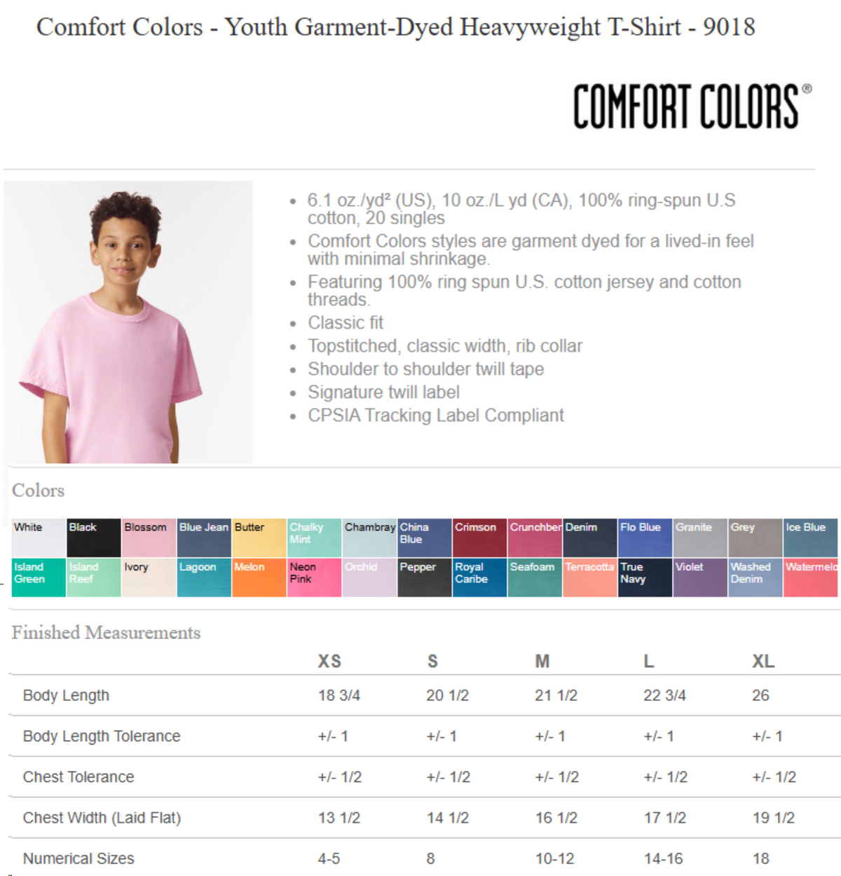 Brand Partner Kid Comfort Colors T-Shirt | Youth Partner.Co Graphic Tee