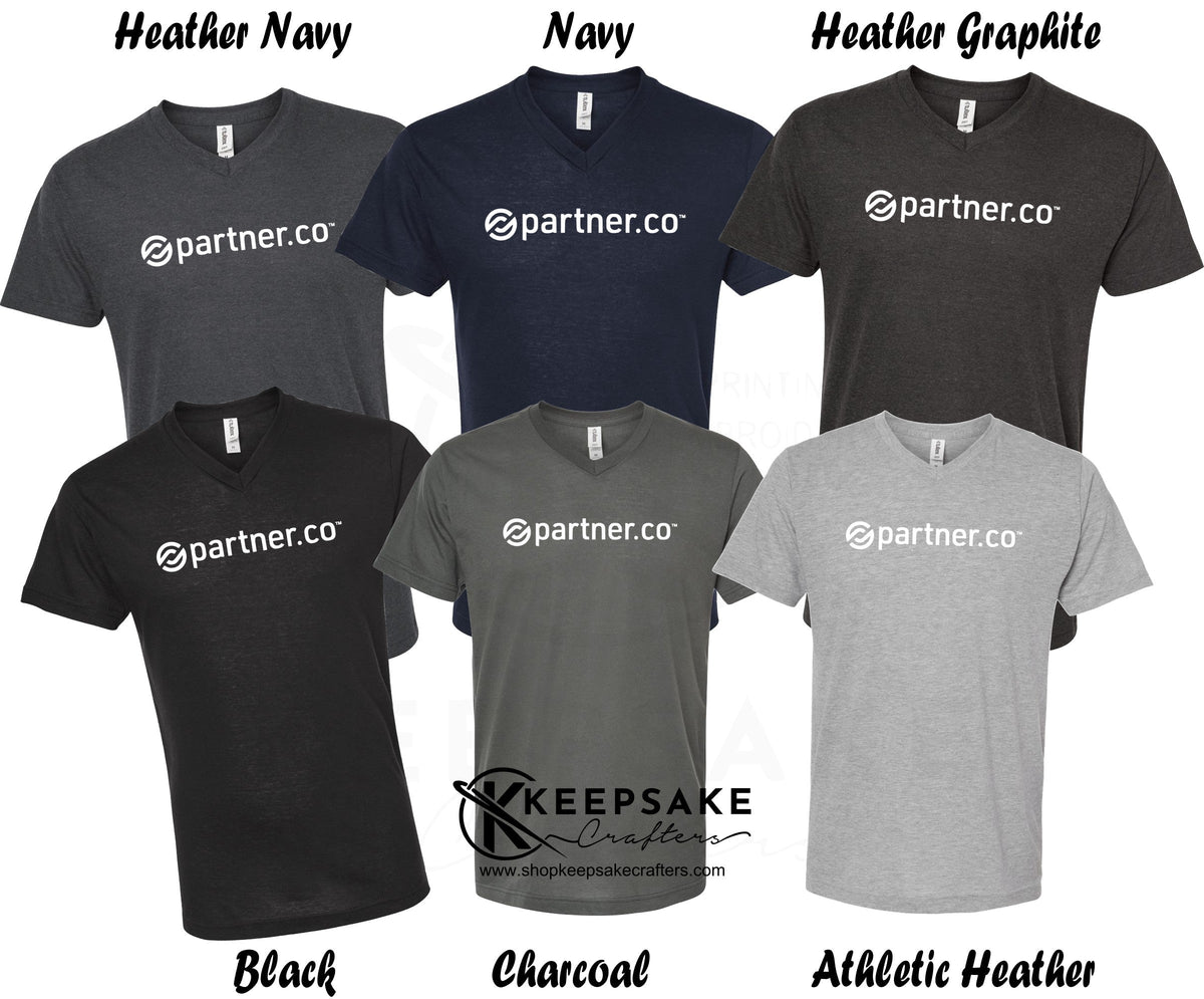 V-Neck T-Shirt in Dark Colors