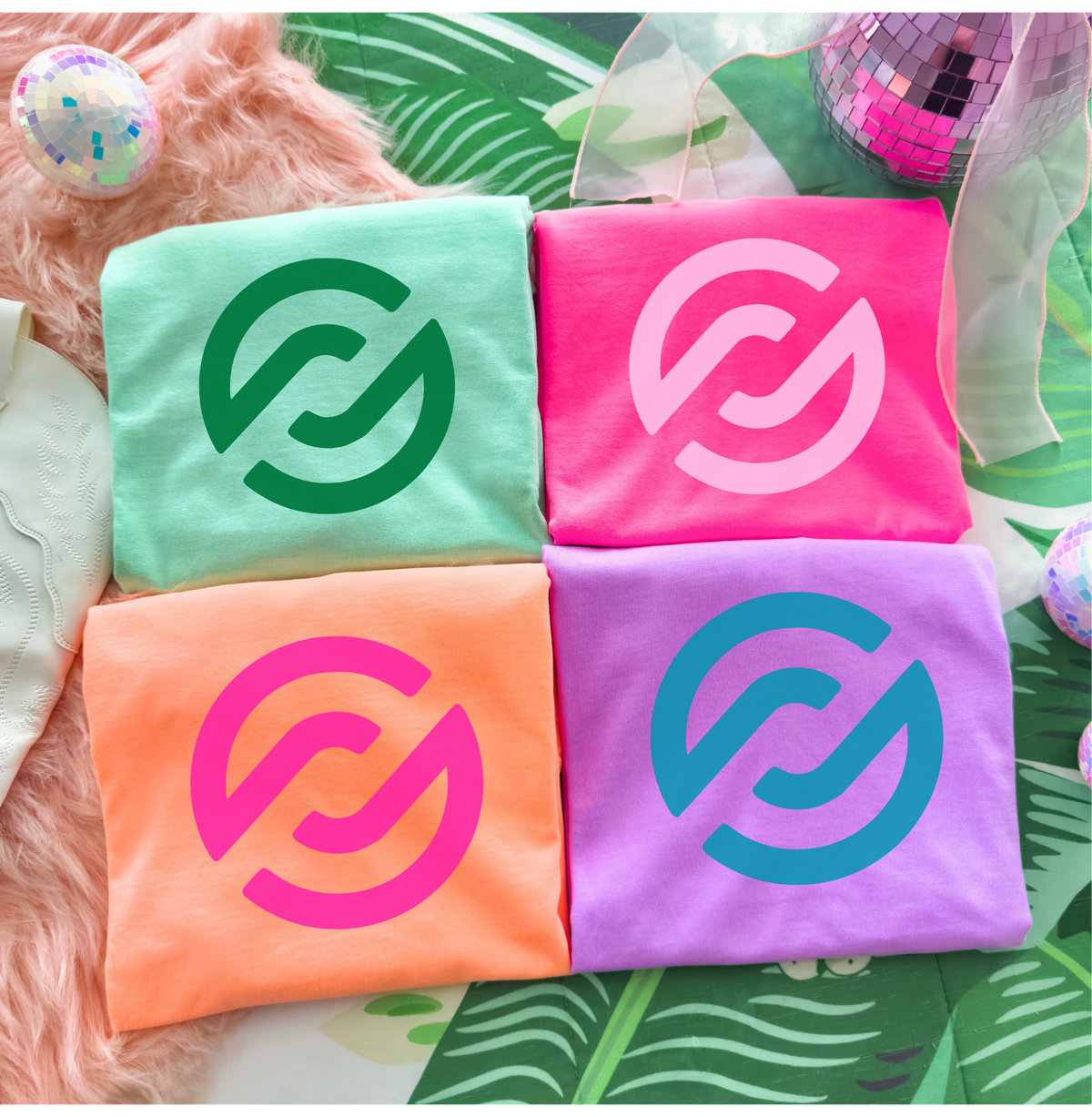Summer Logo Tee | Bright & Bold Brand Partner Graphic T-Shirt
