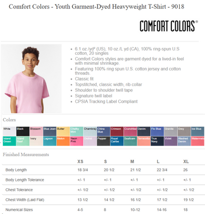 Brand Partner Kid Comfort Colors T-Shirt | Youth Partner.Co Graphic Tee