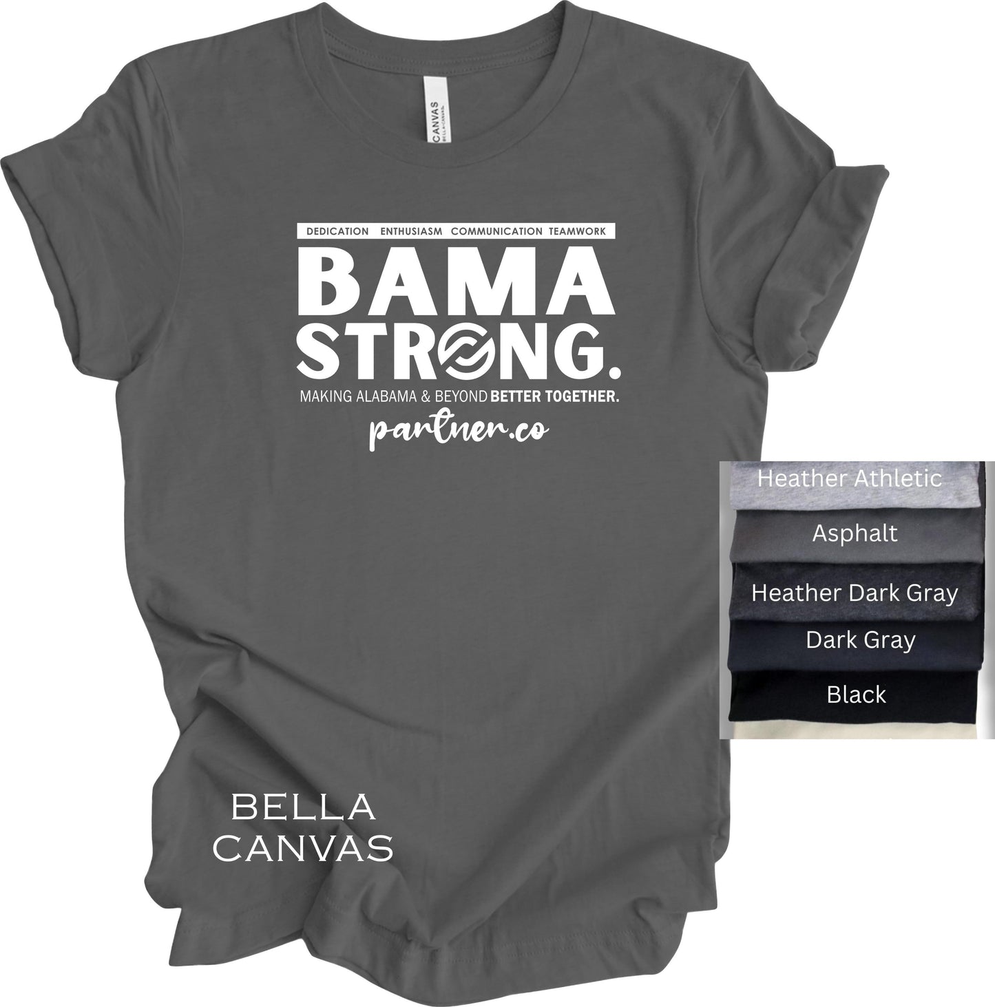 BAMA STRONG Team T-Shirt BELLA CANVAS in Blues