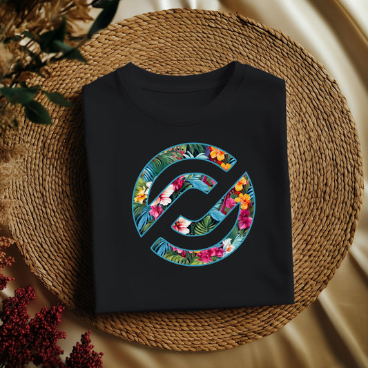 Summer State of Mind tropical graphic tee featuring colorful palm trees, coastal-inspired artwork, and a relaxed summer vacation aesthetic printed on a Comfort Colors garment-dyed shirt.