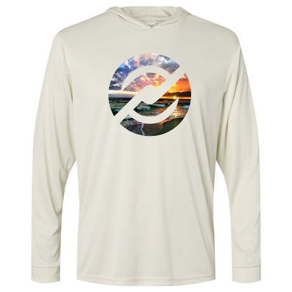 PXP Florida Coast Hooded Long Sleeve Shirt White | Performance Wear