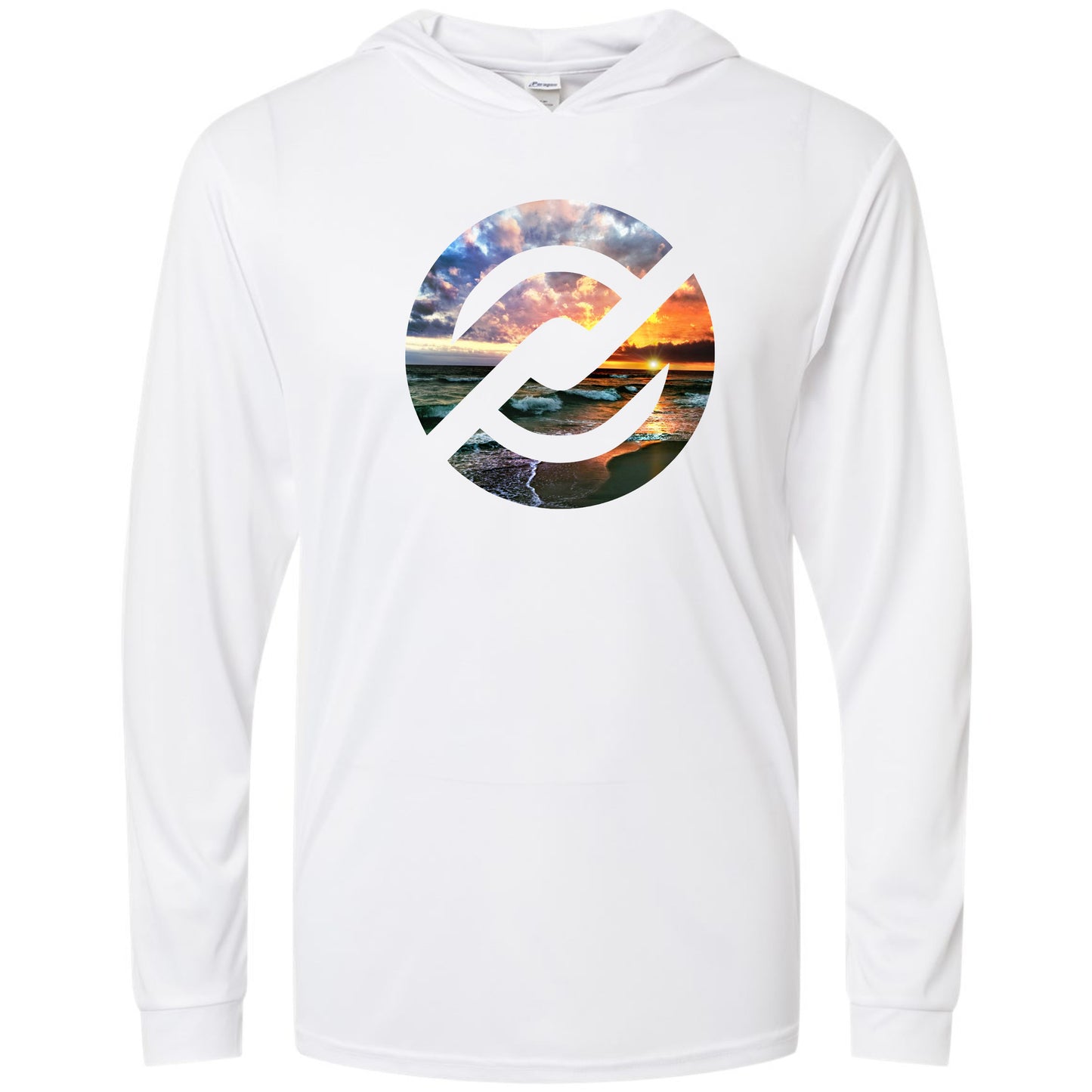 PXP Florida Coast Hooded Long Sleeve Shirt White | Performance Wear