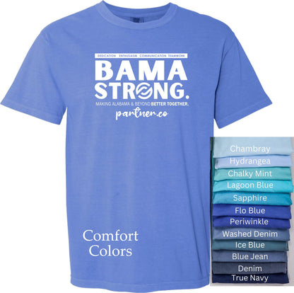BAMA STRONG Team T-Shirt Comfort Colors in Blues