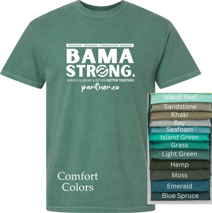 BAMA STRONG Team T-Shirt COMFORT COLORS in GREENS