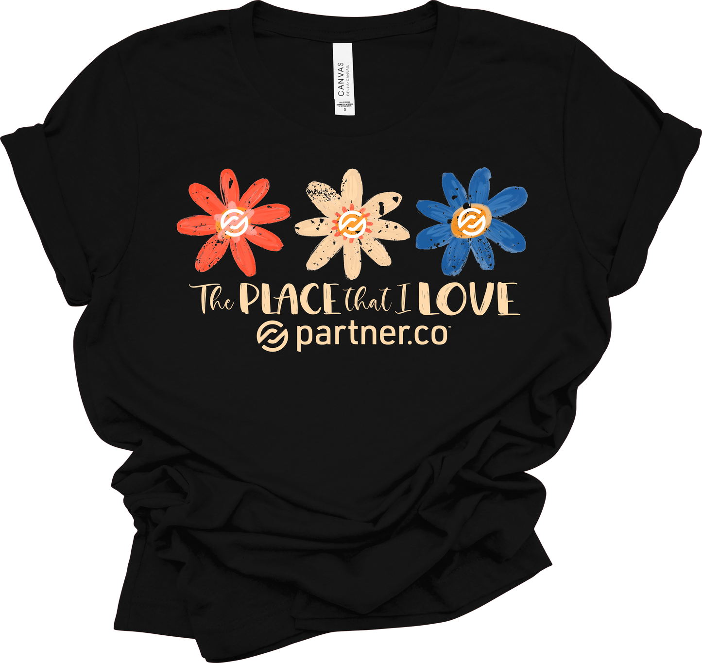 The Place That I Love Floral Women's Graphic Crew Neck T-Shirt