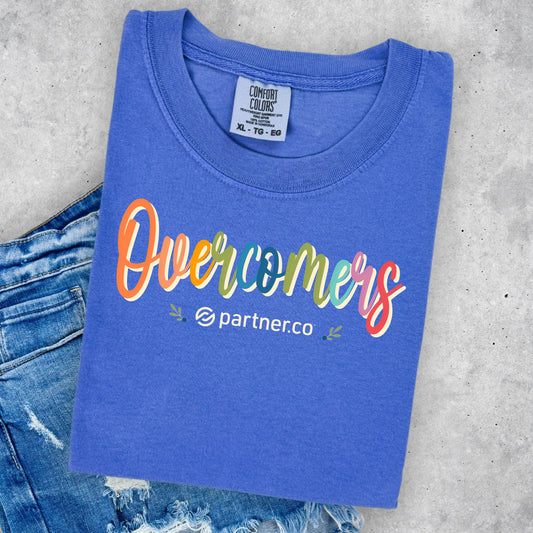 Overcomers Colorful Comfort Colors Tee – Flo Blue