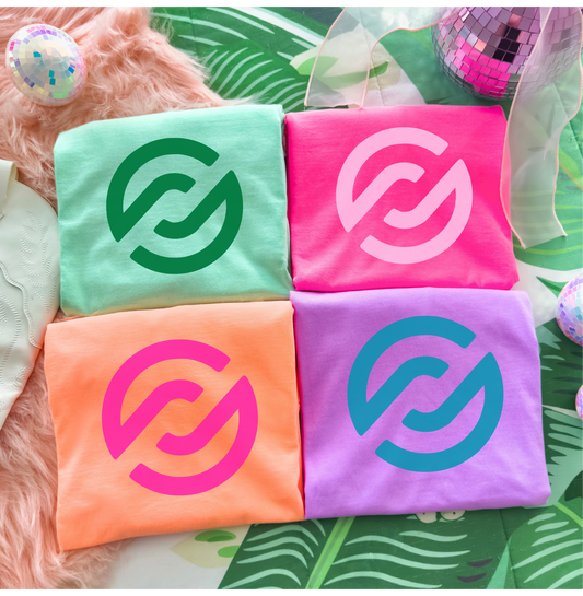 Summer Logo Tee | Bright & Bold Brand Partner Graphic T-Shirt