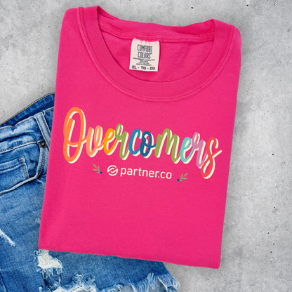 Overcomers Colorful Comfort Colors Tee – Heliconia