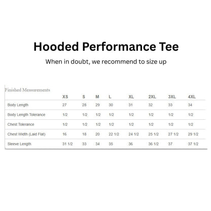 Destin T-Shirt Performance Hooded Beach Blue