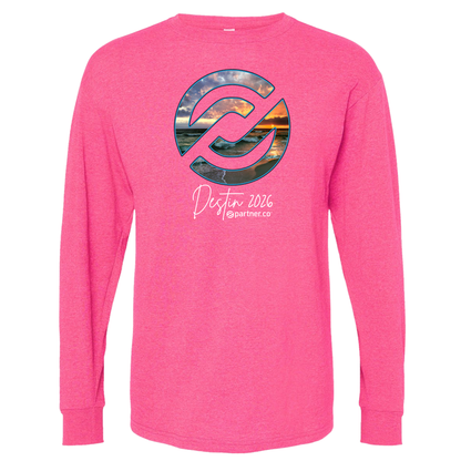 Destin T-Shirt Long Sleeve White or Pink