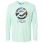 Destin T-Shirt Performance Hooded Beach Blue