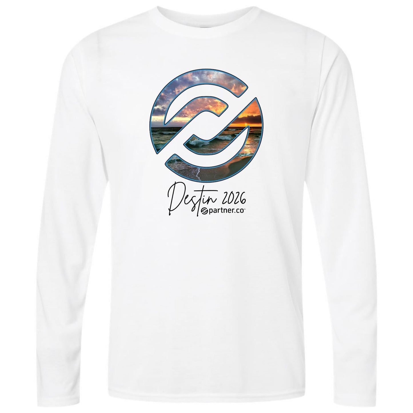 Destin T-Shirt Long Sleeve White or Pink