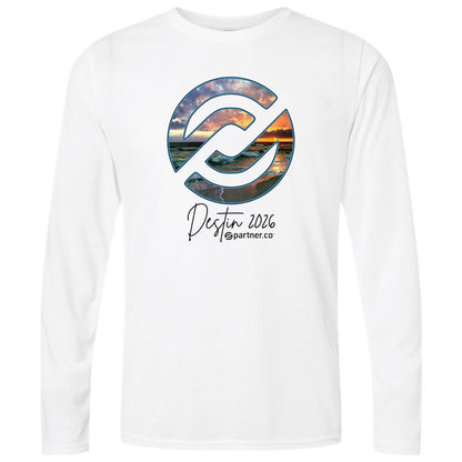 Destin T-Shirt Long Sleeve White or Pink