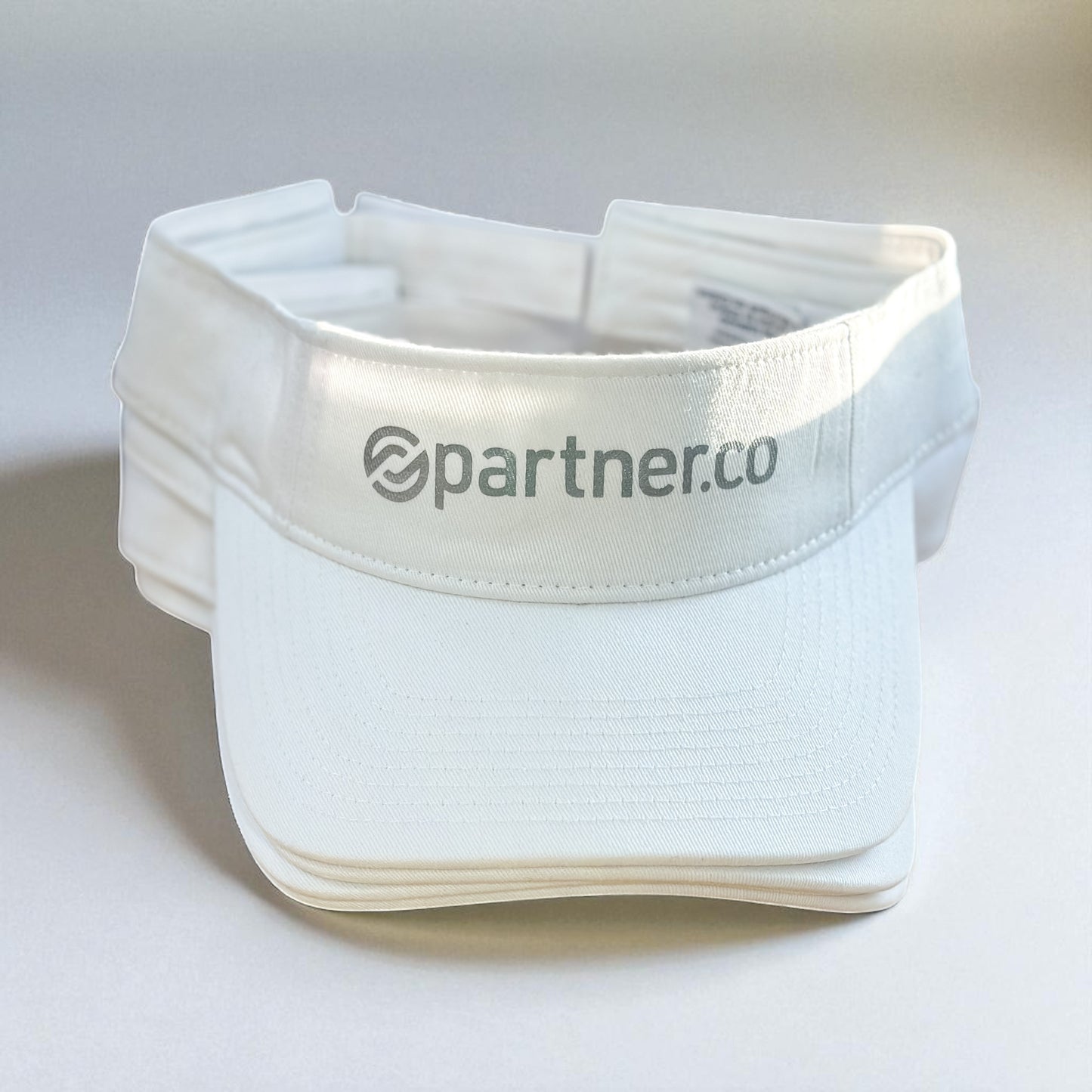 White with Grey Print Visor