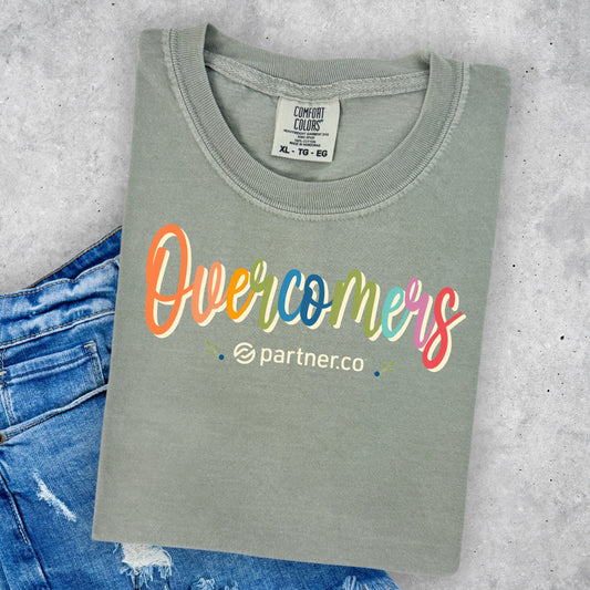 Overcomers Colorful Comfort Colors Tee – Sandstone