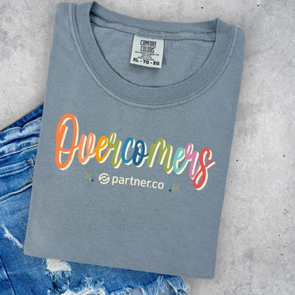 Overcomers Colorful Comfort Colors Tee – Granite