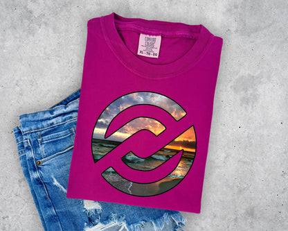 Florida Coast Beach Comfort Colors® T-Shirt – Boysenberry | Coastal Graphic Tee