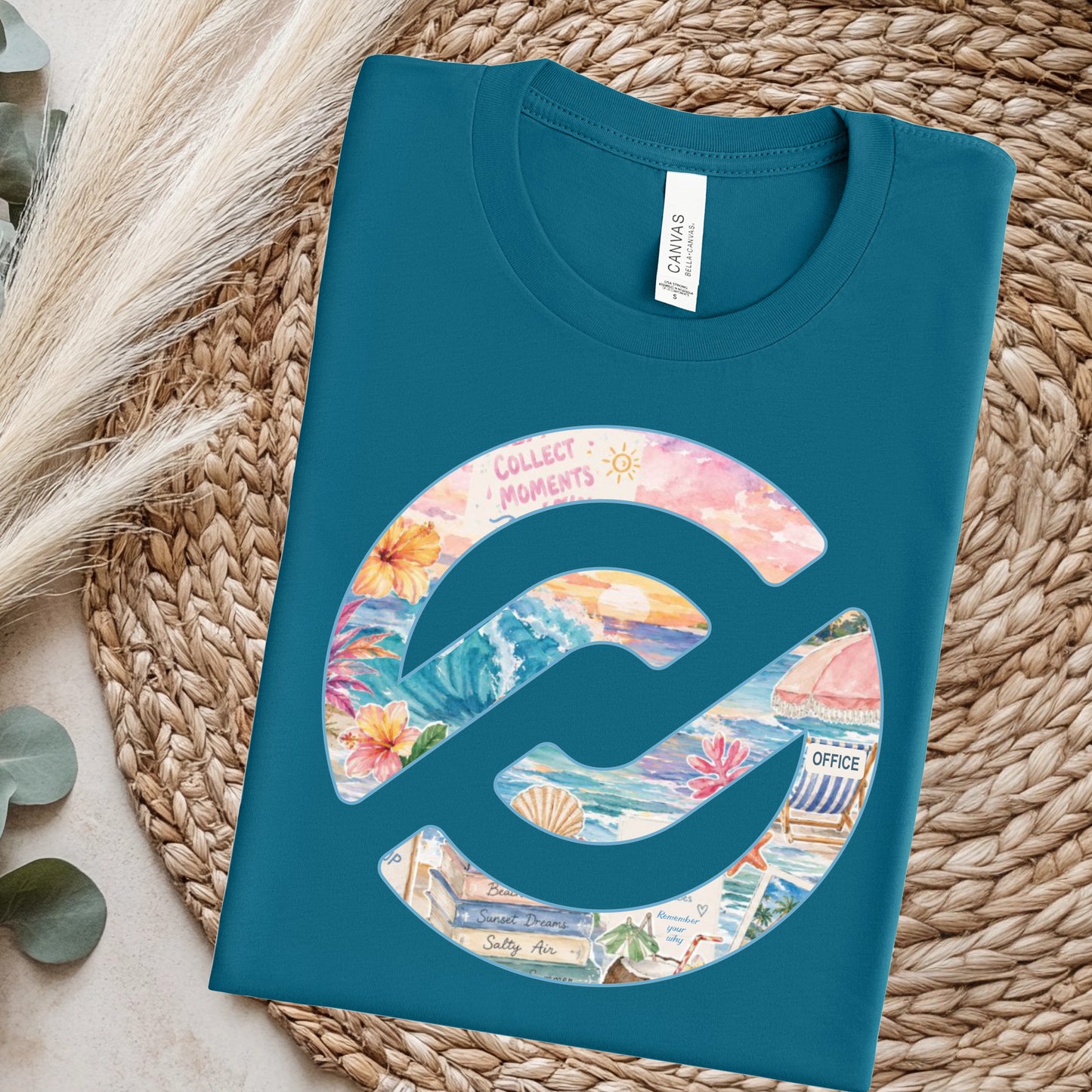 PXP Orlando Collect Moments Tee – Deep Teal | Bella+Canvas Beach Shirt