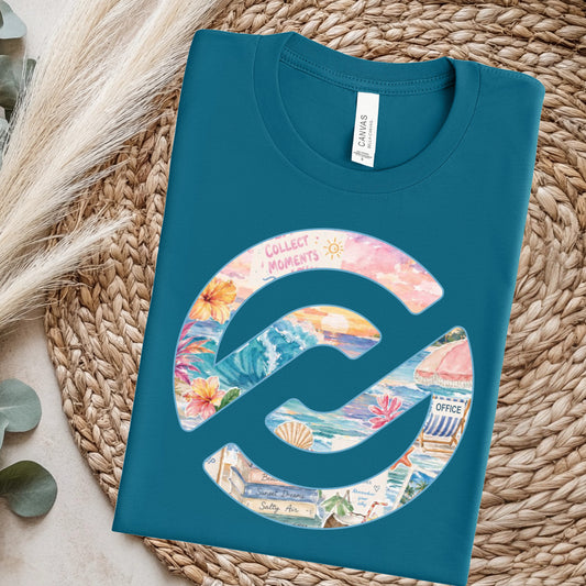 PXP Orlando Collect Moments Tee – Deep Teal | Bella+Canvas Beach Shirt