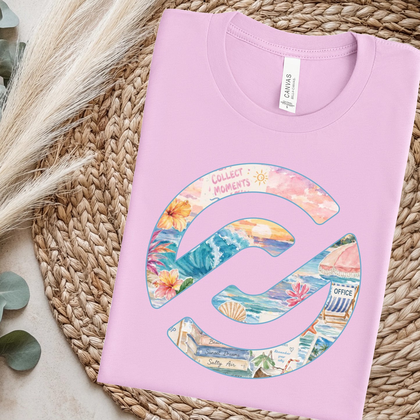 PXP Orlando Collect Moments Tee – Pink | Bella+Canvas Beach Shirt