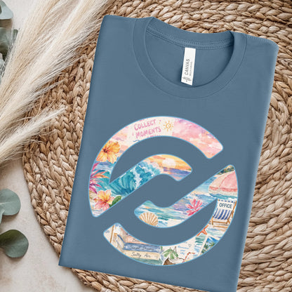 PXP Orlando Collect Moments Tee – Steel Blue | Bella+Canvas Beach Shirt